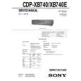 SONY CDPXB740 Service Manual