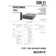 SONY DSR11 Service Manual