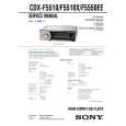 SONY CDXF5510 Service Manual