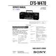 SONY CFS-W470 Service Manual