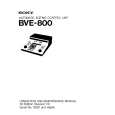 SONY BVE800 Service Manual