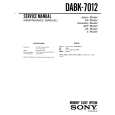 SONY DABK7012 Service Manual