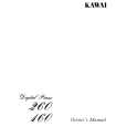 KAWAI 160 Owner's Manual