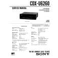 SONY CDX-U6260 Service Manual