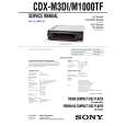 SONY CDXM1000TF Service Manual