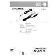 SONY DCC70 Service Manual