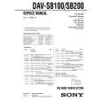 SONY DAVSB100 Service Manual