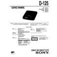 SONY D-125 Service Manual