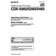 SONY CDX-5460 Owner's Manual