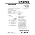 SONY DAVDZ100 Service Manual