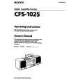 SONY CFS-1025