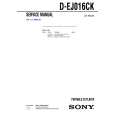 SONY DEJ016CK Service Manual