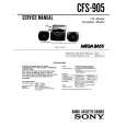 SONY CFS905 Service Manual