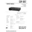 SONY CDP897 Service Manual