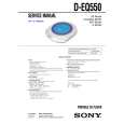 SONY DEQ550 Service Manual