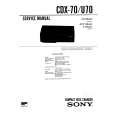 SONY CDX70 Service Manual