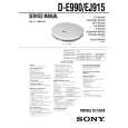 SONY DE990 Service Manual