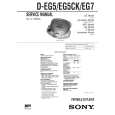 SONY DEG7 Service Manual