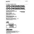 SONY CFD-DW260L Owner's Manual