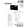 SONY D-1000 Service Manual