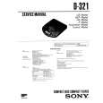 SONY D-321 Service Manual