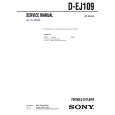 SONY DEJ109 Service Manual