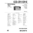 SONY CCDCR1/E Service Manual