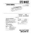 SONY CFSW402 Service Manual