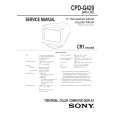 SONY CPDG420 Service Manual