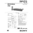 SONY DVPS715 Service Manual