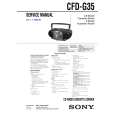 SONY CFDG35 Service Manual