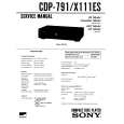 SONY CDP791 Service Manual