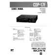 SONY CDP17F Service Manual