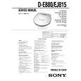 SONY DEJ815 Service Manual