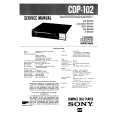 SONY CDP-102 Service Manual