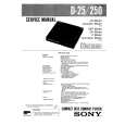 SONY D25 Service Manual