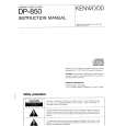 KENWOOD DP-850 Owner's Manual