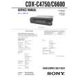 SONY CDXC4750 Service Manual