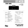 SONY CFSW370 Service Manual