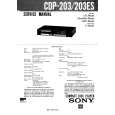 SONY CDP203/ES Service Manual