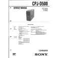 SONY CPJD500 Service Manual