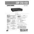 SONY CDP250 Service Manual