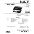 SONY D-34 Service Manual