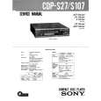 SONY CDPS107 Service Manual