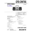 SONY CFDZW755 Service Manual