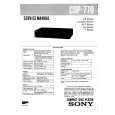 SONY CDP770 Service Manual