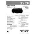 SONY CFSD30 Service Manual