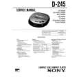 SONY D245 Service Manual