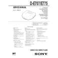 SONY DE707 Service Manual