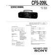 SONY CFS-209L Service Manual